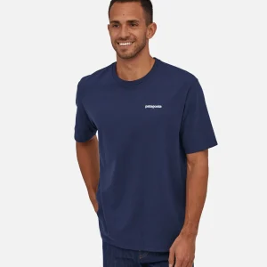 PATAGONIA T-shirts | P6 Logo Tee Classic Navy