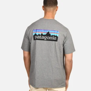 PATAGONIA T-shirts | P-6 Logo T-shirt Gravel Heather