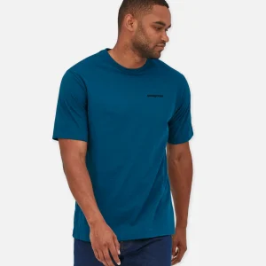 PATAGONIA T-shirts | P6 Logo T-shirt Wavy Blue