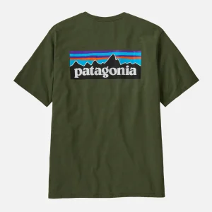 PATAGONIA T-shirts | P6-logo Tee Torrey Pine Green