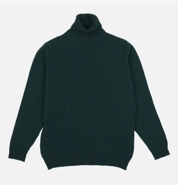 WILLIAM LOCKIE Pulls & Cardigans | Pull Col Rond Aryan Forest Green