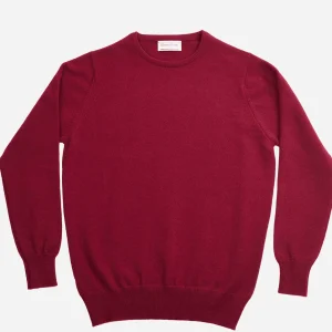 WILLIAM LOCKIE Pulls & Cardigans | Pull Col Rond Bordeaux