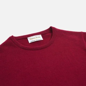 WILLIAM LOCKIE Pulls & Cardigans | Pull Col Rond Bordeaux