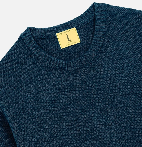 NITTO KNITWEAR Pulls & Cardigans | Pull Youri Col Rond Bleu Jean