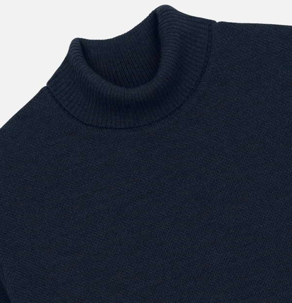 NITTO KNITWEAR Pulls & Cardigans | Pull Youri Col Roulé Navy