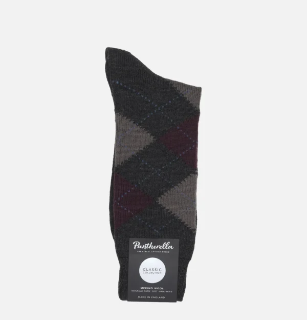 PANTHERELLA Chaussettes | Racton Merino Charcoal