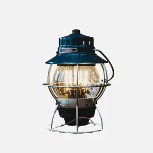 BAREBONES Outdoor | Railroad Lantern Ocean Blue