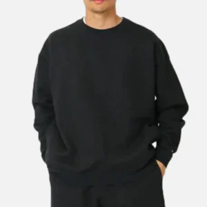 SNOW PEAK Sweats & Polaires | Recycled Cotton Crewneck Black