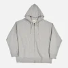 SNOW PEAK Sweats & Polaires | Recycled Cotton Zipup Hoodie Grey