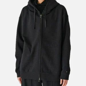 SNOW PEAK Sweats & Polaires | Recycled Cotton Zipup Hoodie Black