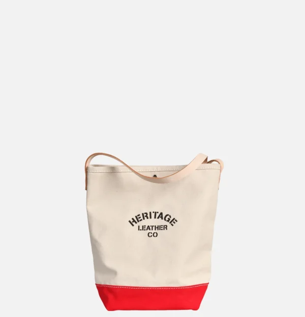 HERITAGE LEATHER COMPANY Sacs Bandoulière | Sac Bandoulière Canvas Bucket Rouge