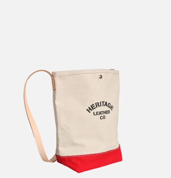 HERITAGE LEATHER COMPANY Sacs Bandoulière | Sac Bandoulière Canvas Bucket Rouge