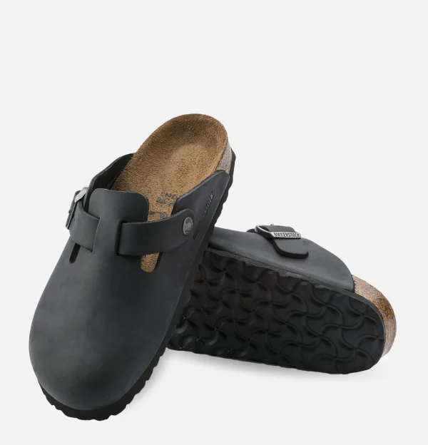 BIRKENSTOCK Sandales | Sandales | Sandales Boston Wax Black Etroite