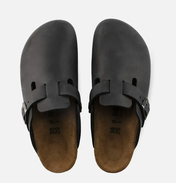 BIRKENSTOCK Sandales | Sandales | Sandales Boston Wax Black Etroite