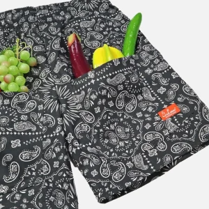 COOKMAN Shorts | Short Front Pocket Paisley Noir