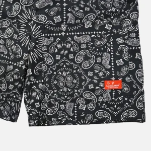 COOKMAN Shorts | Short Front Pocket Paisley Noir