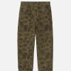 CARHARTT WIP Pantalons | Single Knee Camo Duck Green