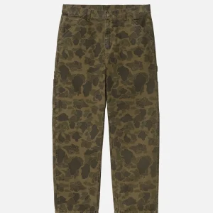 CARHARTT WIP Pantalons | Single Knee Camo Duck Green