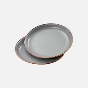 BAREBONES Outdoor | Small Enamel Plate X 2 Grey