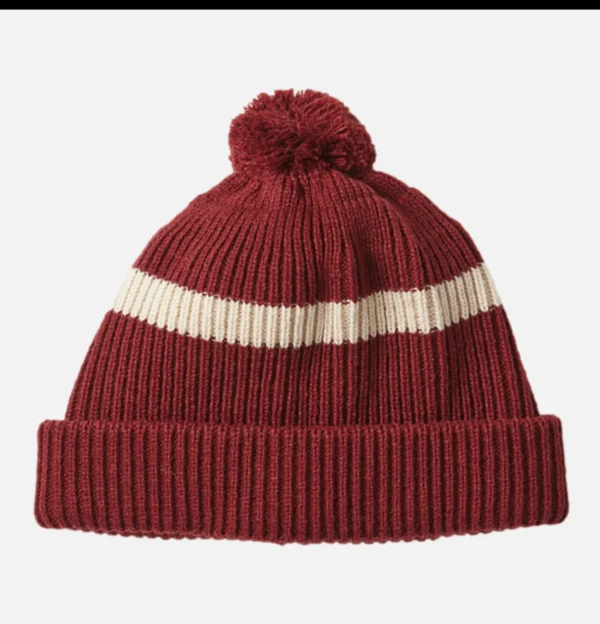 ROTOTO Gants • Bonnets • Echarpes | Stripe Pompom Beanie Rouge