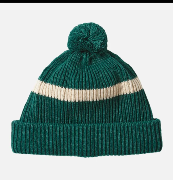 ROTOTO Gants • Bonnets • Echarpes | Stripe Pompom Beanie Vert