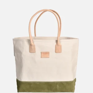 HERITAGE LEATHER COMPANY Tote-bags | Suede Day Tote Bag Vert