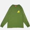 COOKMAN T-shirts | Tee Shirt Long Sleeve Pizza Green