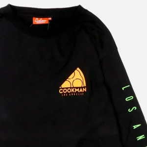 COOKMAN T-shirts | Tee Shirt Long Sleeve Pizza Noir