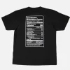 COOKMAN T-shirts | Tee Shirt Nutrition Facts Black