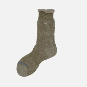 ANONYMOUS ISM Chaussettes | Thick Pile Crew Socks Olive