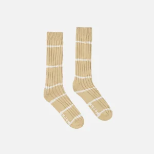 UNIVERSAL WORKS Chaussettes | Tie Die Socks Dark Sand