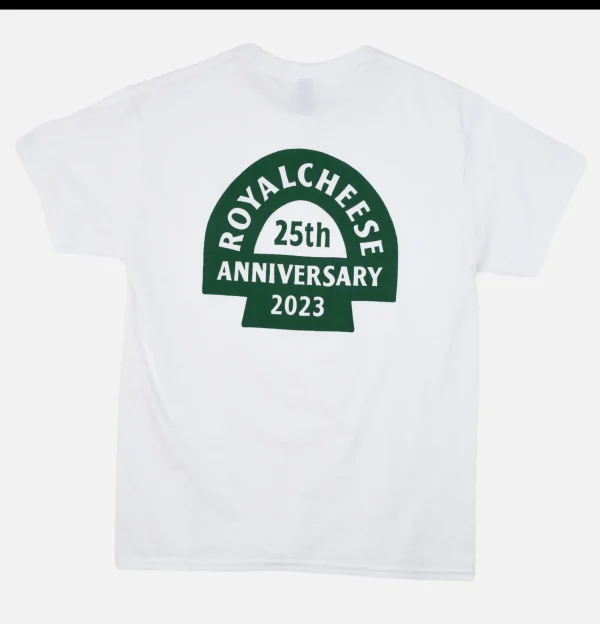 ROYALCHEESE T-shirts | T-shirt 25ans White Green