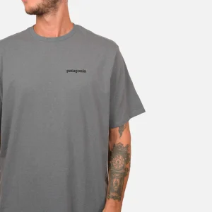 PATAGONIA T-shirts | T-shirt P6 Logo Plume Grey