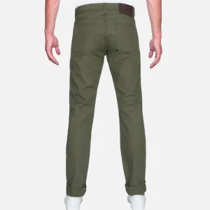 NAKED & FAMOUS Jeans | Weird Guy Army Green Duck Sel