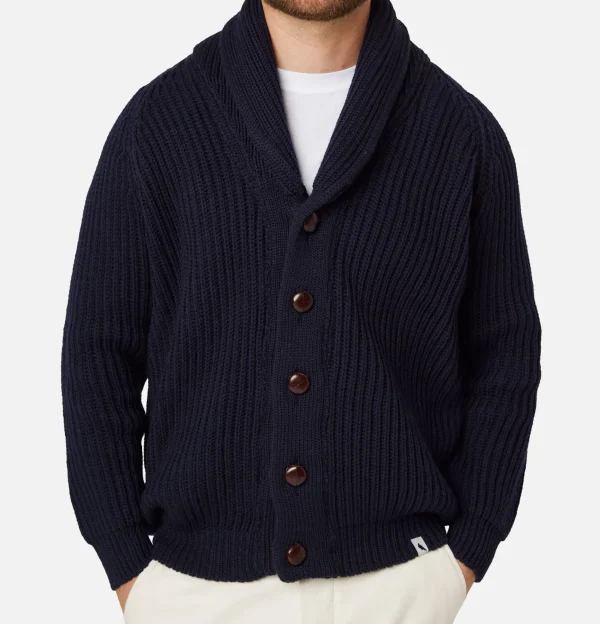 PEREGRINE Pulls & Cardigans | Wilkinson Cardigan Wool Navy