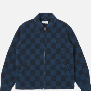 UNIVERSAL WORKS Blousons & Manteaux | Windcheater Jacket Navy Checkerboard