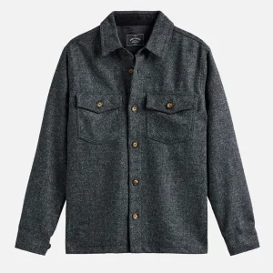 PORTUGUESE FLANNEL Chemises | Wool Field Over Shirt Grey