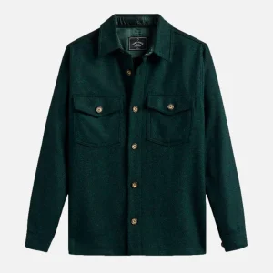 PORTUGUESE FLANNEL Chemises | Wool Field Over Shirt Verte