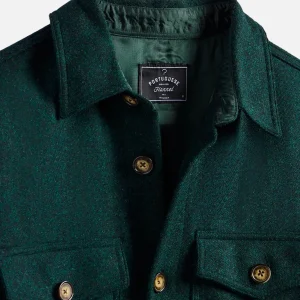 PORTUGUESE FLANNEL Chemises | Wool Field Over Shirt Verte