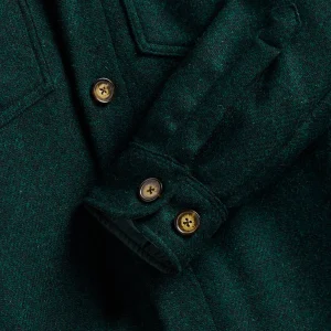 PORTUGUESE FLANNEL Chemises | Wool Field Over Shirt Verte