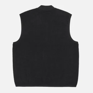 UNIVERSAL WORKS Pulls & Cardigans | Zip Waistcoat Wool Black